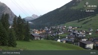 Archiv Foto Webcam Panoramablick: Oberlech 04:00