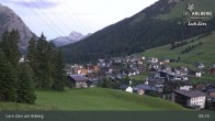 Archiv Foto Webcam Panoramablick: Oberlech 04:00