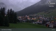 Archiv Foto Webcam Panoramablick: Oberlech 02:00