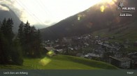 Archiv Foto Webcam Panoramablick: Oberlech 18:00