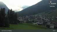 Archiv Foto Webcam Panoramablick: Oberlech 18:00