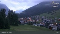 Archiv Foto Webcam Panoramablick: Oberlech 04:00