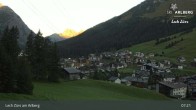 Archiv Foto Webcam Panoramablick: Oberlech 06:00