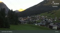 Archiv Foto Webcam Panoramablick: Oberlech 06:00