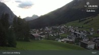 Archiv Foto Webcam Panoramablick: Oberlech 04:00