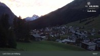 Archiv Foto Webcam Panoramablick: Oberlech 18:00