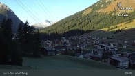 Archiv Foto Webcam Panoramablick: Oberlech 08:00