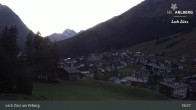 Archived image Webcam Panorama View: Oberlech 00:00