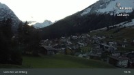 Archiv Foto Webcam Panoramablick: Oberlech 02:00