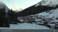 Archiv Foto Webcam Panoramablick: Oberlech 06:00