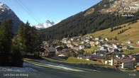 Archiv Foto Webcam Panoramablick: Oberlech 10:00