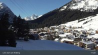 Archiv Foto Webcam Panoramablick: Oberlech 10:00