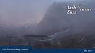 Archived image Webcam Zürs: Mountain Restaurant Seekopf 19:00
