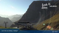 Archived image Webcam Zürs: Mountain Restaurant Seekopf 03:00