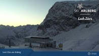 Archived image Webcam Zürs: Mountain Restaurant Seekopf 06:00