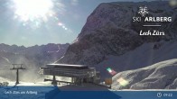 Archived image Webcam Zürs: Mountain Restaurant Seekopf 08:00