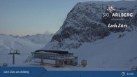 Archived image Webcam Zürs: Mountain Restaurant Seekopf 21:00