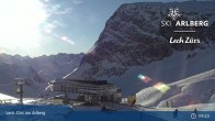 Archived image Webcam Zürs: Mountain Restaurant Seekopf 08:00