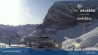 Archived image Webcam Zürs: Mountain Restaurant Seekopf 08:00