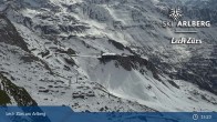 Archiv Foto Webcam Lech Zürs: Trittkopf Bergstation 14:00