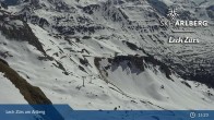 Archiv Foto Webcam Lech Zürs: Trittkopf Bergstation 14:00
