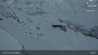 Archiv Foto Webcam Lech Zürs: Trittkopf Bergstation 02:00