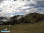 Archived image Webcam Diedamskopf: Panoramic view Breitenalpe 13:00