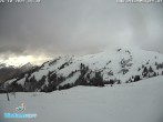 Archived image Webcam Diedamskopf: Panoramic view Breitenalpe 13:00