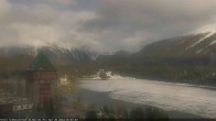 Archived image Webcam St. Moritz village Hotel Badrutt's Palace together with lake St. Moritz 17:00