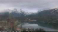 Archived image Webcam St. Moritz village Hotel Badrutt's Palace together with lake St. Moritz 06:00