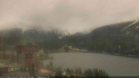 Archived image Webcam St. Moritz village Hotel Badrutt's Palace together with lake St. Moritz 11:00