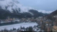 Archived image Webcam St. Moritz village II View from Hotel Schweizerhof towards St. Moritz Bad 06:00