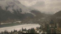 Archived image Webcam St. Moritz village II View from Hotel Schweizerhof towards St. Moritz Bad 13:00