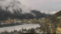 Archived image Webcam St. Moritz village II View from Hotel Schweizerhof towards St. Moritz Bad 07:00