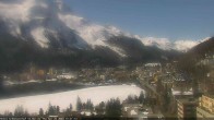 Archived image Webcam St. Moritz village II View from Hotel Schweizerhof towards St. Moritz Bad 09:00