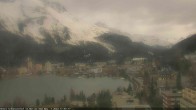 Archived image Webcam St. Moritz village II View from Hotel Schweizerhof towards St. Moritz Bad 17:00