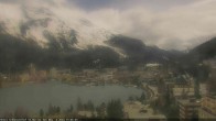 Archived image Webcam St. Moritz village II View from Hotel Schweizerhof towards St. Moritz Bad 15:00