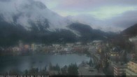 Archived image Webcam St. Moritz village II View from Hotel Schweizerhof towards St. Moritz Bad 05:00