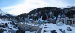 Archived image Webcam St. Moritz village II View from Hotel Schweizerhof towards St. Moritz Bad 15:00