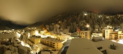 Archived image Webcam St. Moritz village II View from Hotel Schweizerhof towards St. Moritz Bad 23:00