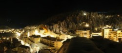 Archived image Webcam St. Moritz village II View from Hotel Schweizerhof towards St. Moritz Bad 23:00