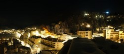 Archived image Webcam St. Moritz village II View from Hotel Schweizerhof towards St. Moritz Bad 23:00