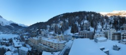 Archived image Webcam St. Moritz village II View from Hotel Schweizerhof towards St. Moritz Bad 07:00