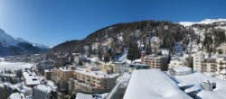 Archived image Webcam St. Moritz village II View from Hotel Schweizerhof towards St. Moritz Bad 10:00