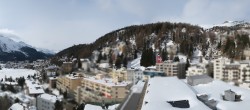 Archiv Foto Webcam St. Moritz Dorf II Ausblick Hotel Schweizerhof Richtung St. Moritz Bad 09:00