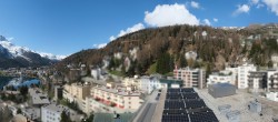 Archived image Webcam St. Moritz village II View from Hotel Schweizerhof towards St. Moritz Bad 09:00