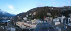 Archiv Foto Webcam St. Moritz Dorf II Ausblick Hotel Schweizerhof Richtung St. Moritz Bad 06:00