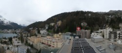 Archiv Foto Webcam St. Moritz Dorf II Ausblick Hotel Schweizerhof Richtung St. Moritz Bad 13:00