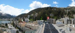 Archiv Foto Webcam St. Moritz Dorf II Ausblick Hotel Schweizerhof Richtung St. Moritz Bad 13:00