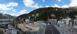Archiv Foto Webcam St. Moritz Dorf II Ausblick Hotel Schweizerhof Richtung St. Moritz Bad 09:00
